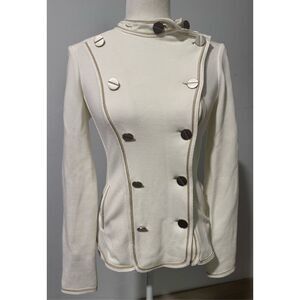 Tristan military button front fitted jacket PS